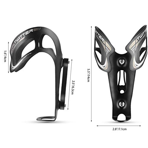 RUNACC Water Bottle Cages, Basic MTB Bike Bottle Holder Adjustable Bicycle Alloy Aluminum Lightweight Water Bottle Holder Cages Brackets Black