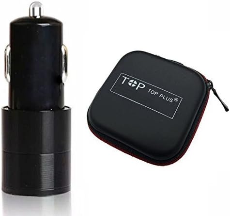 Car Charger,TOP PLUS 2.4A/24W 2 Smart Port Car Charger for iPhone 6S Plus 6 Plus 6 5SE 5S 5 5C 4S, Samsung Galaxy S7 S6 Edge Plus Note 5 4 S5 Tab S, LG G5 G4, HTC,Nexus 5X 6P, iPads Portable