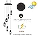 LUCKYDIY Wind Chime LED Solar, Changing Color Waterproof Six Lantern Lamp Wind Chimes for Home Party Night Garden Christmas Decoration