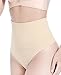 Hioffer Women Waist Cincher Girdle Tummy Slimmer Sexy Thong Panty Shapewear Nude,Medium