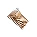 VINUSS Ezihom Gugertree Solid Wooden Suit Hangers, Coat Hangers, Wood Clothes Hanger, Natural Finished, 10 Pack