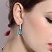 EleQueen 925 Sterling Silver CZ Teardrop Hook Dangle Earrings Made with Austrian Crystals, Valentine's Day/Mother's Day/Christmas Jewelry Gift
