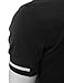Doublju Mens Polo T-shirts with Short Sleeve BLACK (US-S)