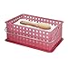 iDesign Spa Plastic Storage Organizer Basket with Handle for Bathroom, Health, Cosmetics, Hair Supplies and Beauty Products, 14