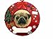 E&S Pets Pug Personalized Christmas Ornament