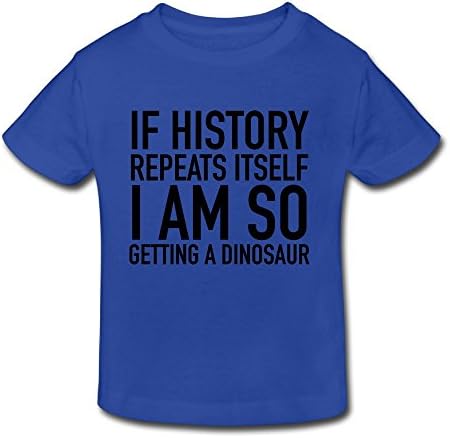 Riokk Az Kids Gift I Am So Getting A Dinosaur Short Sleeves T Shirts Girls&amp;Boys