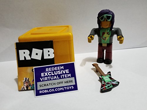 Roblox Gold Celebrity Series Rockstar Action Figure Mystery Box Virtual Item Code 25 -