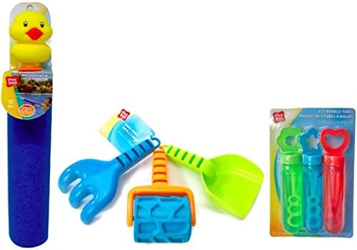 Download 3 Piece Bundle Beach Toys Bundle With Duck Water Blaster And Sand Tools And Bubbles Great For Use At The Beach Outdoor Play Toys Games Ekbotefurniture Com