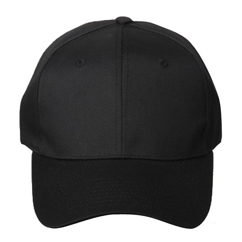 New High Profile Twill Cap-Black