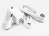 Spark Electronics Micro USB 3.0 Bundle- 2PCS (1M) OEM Design High Quality Thick New Micro USB 3.0 Fast Charging Sync Data Cable Transfer Cord For Samsung Galaxy Note 3 III N9000 Galaxy S5 IV i9600, 1 Dual USB port Car Charger adapter, 1 Dual USB Port AC Home Wall Charger Travel Power Adapter