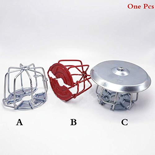 Maslin Fire Sprinkler Head Guard Red Silver Protective Cage for 1/2" / 3/4" NPT Sprinkler Head Universal Type Fits Most Sprinkler Heads - (Color: C)