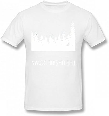 flyback The Upside Down Stranger Things Tshirt Printed Custom T-Shirts Tops Logo Men Tee White