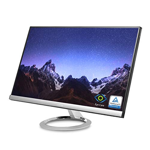Asus Designo MX279HS Monitor – 27″ Full HD (1920×1080), IPS LED with 178° Wide-View, Frameless, 1080P, Low Blue Light Eye Care HDMI VGA