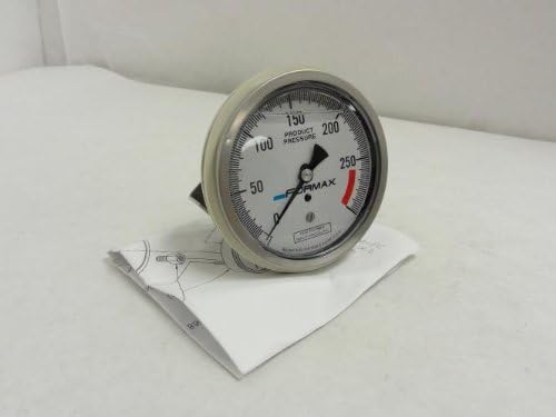 Formax 66816-M-FC SS Pressure Gauge, 0-300PSI, 1/4" NPT