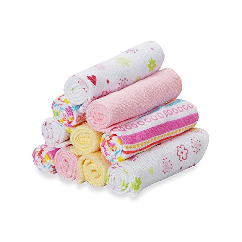 Washcloth Set in Pink Lines