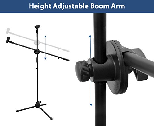 4 Microphone+Ohuhu+Holders+Adjustable+Collapsible
