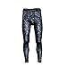 BeneU® Mens Camouflage Sports Running Basketball Compression Tight Leggings Pants(Style:Black Rock Size:L)