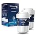 Waterdrop Plus MWF Refrigerator Water Filter, Compatible with GE SmartWater MWF, MWFINT, MWFP, MWFA, GWF, HDX FMG-1, GSE25GSHECSS, WFC1201, RWF1060, Kenmore 9991, Reduces Lead, NSF 401&53&42, 2 Pack