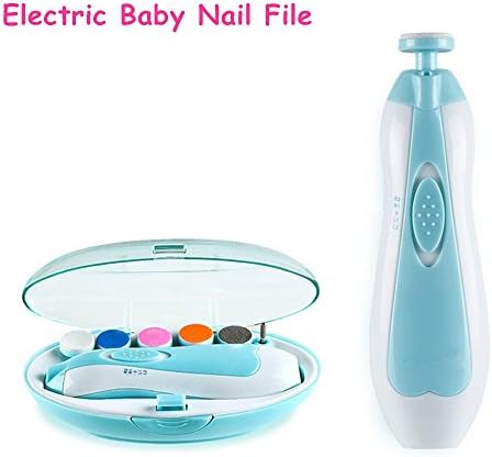 Baby Nail File, Morcare Safe Baby Nail Clippers Grooming Kits for Newborn or Toddler Toes and Fingernails Care, Polish and Trim Manicure Set (Blue)