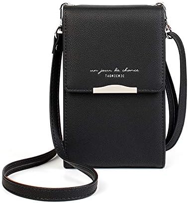 small bag Women Wallet Cross-body Bag Leather Purse Coin Cell Phone Mini Pouch Card Holder Shoulder Wallet Bag Adjustable Strap Credit Card Hold Cellphone/Smartphone 3.5-6.5 inch