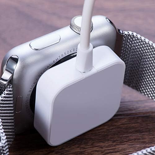 Charger Charging Cable Compatible for Apple Watch iWatch Series 4, Apple MFi Certified Magnetic Wireless Portable Charger Charging Cable Cord Compatible for Apple Watch 4(Black and White)