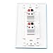 RiteAV - 2 Port Speaker Decorative Wall Plate - White