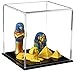 Acrylic Display Case – Versatile Small Rectangle Clear Acrylic Boxes for Display with Black Base – Display Case for Collectibles, Action Figures, Models – 4