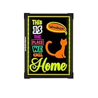 Woodsam LED Drawing Painting Board - 24" x 16" Erasable Non Porous Glass Surface with 8 Fluorescent Window Markers-Best for Chalkboard Blackboard Whiteboard Bulletin/Letter/Spelling/Display/Menu Board