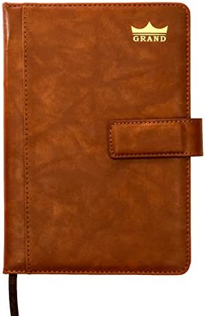 Grand Diary Corporate Gifts Notebook Brown 2019 / Compact Size PU Leather Notebook