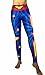Activewear Wonder Woman Yellow Star Leggings Yoga Pants Compression Tights