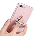 mgACC Case for 7P Case / 7 Plus/ 8 Plus Case with 360 Rotating Ring Grip Holder Kickstand Function Magnetic Base, Ultra Slim Thin Hard Scrub Cover with Shockproof Protective for Soft TPU Transparent