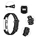 Fundro Fitbit Alta Bands, Soft Silicone Replacement Classic Bands Available in Varied Colors with Secure Buckle for Fitbit Alta HR and Fitbit Alta (C# 1-Pack Black, Large (7.1