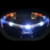 Flashing Panda LED Flashing Sunglasses, Aviator - Half Frame, Multicolor