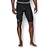 Under Armour Men's HeatGear Armour Compression Shorts – Long, Black/Steel, X-Large
