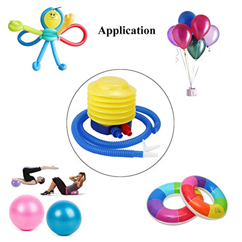 Foot Air Pump - Balloon Decorations Air Pump Yoga Ball Inflator Accessories Fitness Exercise Bellows Foot Pump and Silk String