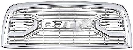 Front Grill Fits For 2013-2018 Dodge RAM 2500/3500 Front Upper Bumper Grille Chrome With Logo Letters