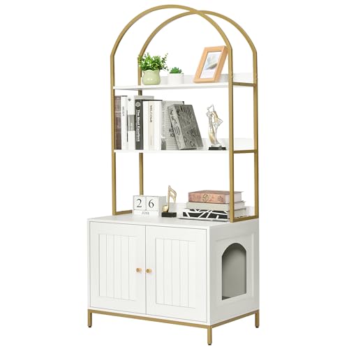 Homhedy Cat Litter Box Enclosure