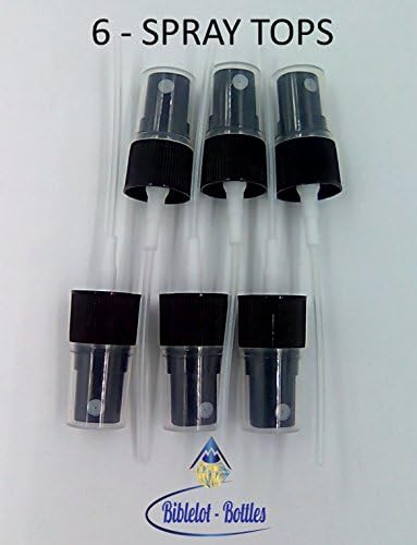 Spray Top For 15 ml &amp; 5ml Bottle Replacement Top for Young Living/doTerra Oil Bottles for Essential Oils by BIBLELOT-BOTTLES (6)