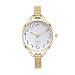 Women Quartz Watches COOKI Clearance Female Watches on Sale Cheap Lady Watches Stainless Steel Watch-H90 (Gold)