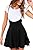 YOINS Women's Suspender Skirts Basic High Waist Versatile Flared Skater Skirt