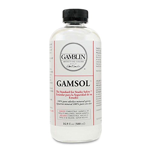 Gamblin Gamsol Oil Color, 16.9 Fl Oz (Pack of 1), Clear, 16 How To