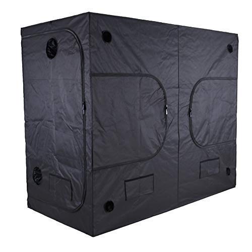 Zazzy 96"X48 X78 Plant Growing Tents 600D Mylar Hydroponic Indoor Grow Tent