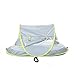 Summery Large Baby Portable Beach Play Tent Provide UPF 50+ Sun Shelter,Baby Travel Bed with Sleeping Pad,Cooling Mat and 2 Pegs,Lightweight Pop up Baby Mosquito Net