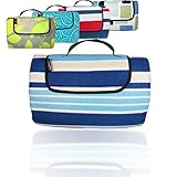 ANJ Outdoors Premium 3-Layer Large Picnic Blanket/Outdoor Blanket with Waterproof Backing and Polar Fleece Top|Portable, Lightweight & Easy to fold|Perfect Camping and Beach Blanket