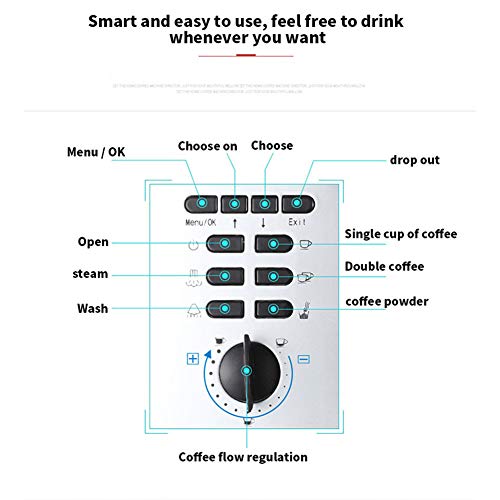 YHM Kaffeemühle Haushalt Automatisches Soja Milchaufschäumer Eine Italienische Unternehmen, Home-Office-Kaffeemaschine – Bild 8