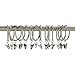 Ivilon Curtain Rings - Set of 14 Decorative Drapery Rings Curtain Clip Rings with Strong Clips 2