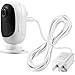 Frienda Power Adapter and 25 ft/ 7.5 m Weatherproof Micro USB Cable Compatible with Reolink Go, Argus 2, Argus PT, Argus Eco, Argus Pro Rechargeable Security Camera, No Need to Change The Batteries