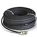 RADIANT SOLUTIONS HeatTapePro - Intelligent Commercial Grade Self-Regulating Heat Cable with GlowCap™ - 10 YR warranty - Ice Dam & Pipe Freeze Protection - 125 ft cable + 10 Ft Cord, 120V, 6 watts/Ft