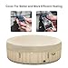 Goplus 4-6 Person Outdoor Spa Inflatable Hot Tub for Portable Jets Bubble Massage Relaxing w/Accessories Set (4 Person, White)