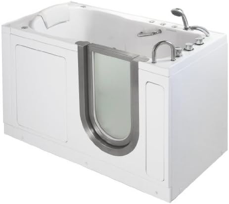 55" x 30" Deluxe Massage Walk In Tub Door/Drain Location: Right